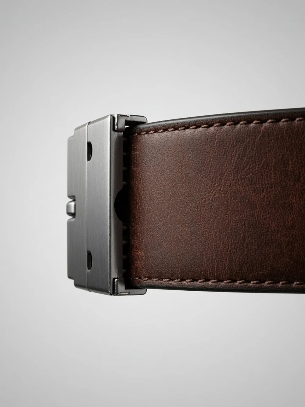 Timberland Black And Brown Leather Reversible Belt with Silver Buckle, 34 Inch